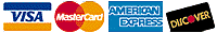 Progent accepts VISA, MasterCard, American Express, and Discover Cards