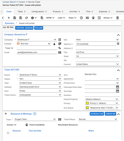 Progent's Help Desk Ticketing System