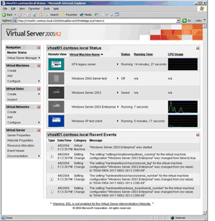 Microsoft Virtual Server consulting